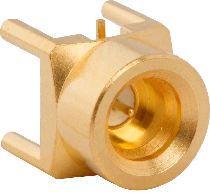 Amphenol RF-SMP-MSLD-PCT15T RF-Steckverbinder Conn SMP 0Hz to 18GHz 50Ohm Solder ST SMD RCP Gold T/R