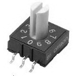 Omron-A6RS-101RS-P Commutateur DIP Switch DIP N.O./N.C. SP10T 10 Extended Shaft 0.025A 24VDC Gull Wing SMD T/R