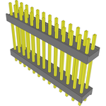 Conn Board Stacker HDR 26 POS 2.54mm Solder ST Top Entry Thru-Hole Bulk