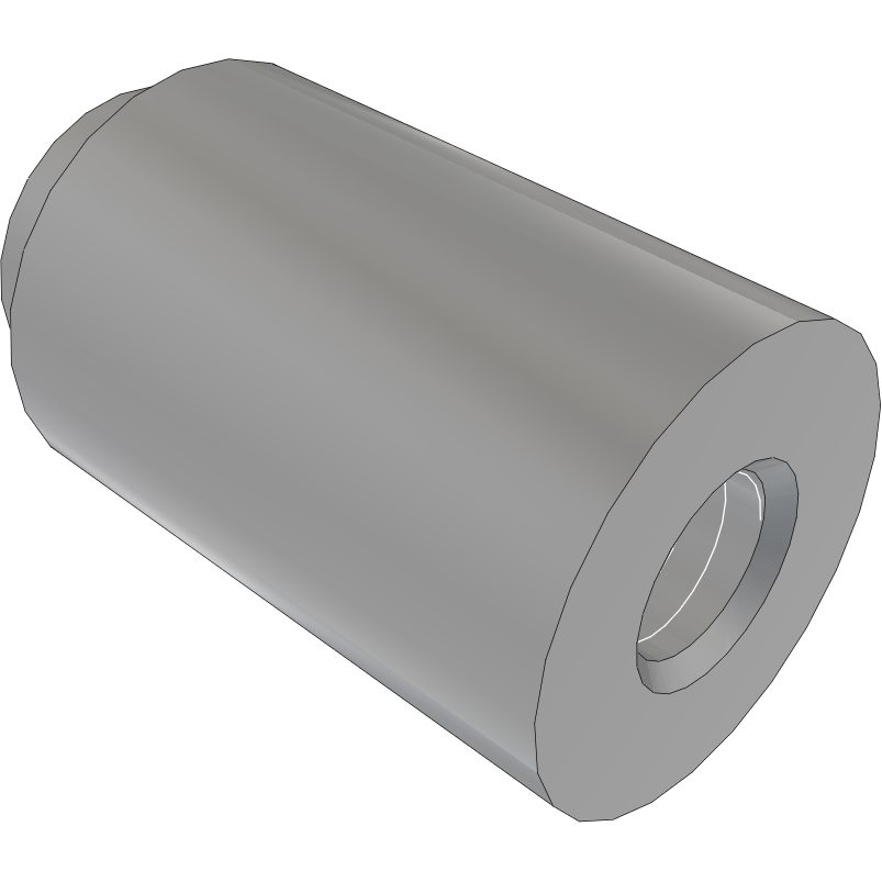 Samtec-SO-0915-01-02-02-N Distanzhülsen Standoff Round Swage F/F M3 X 0.5-THD Stainless Steel 303