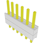 Conn Board Stacker HDR 6 POS 2.54mm Solder ST Top Entry Thru-Hole Bulk