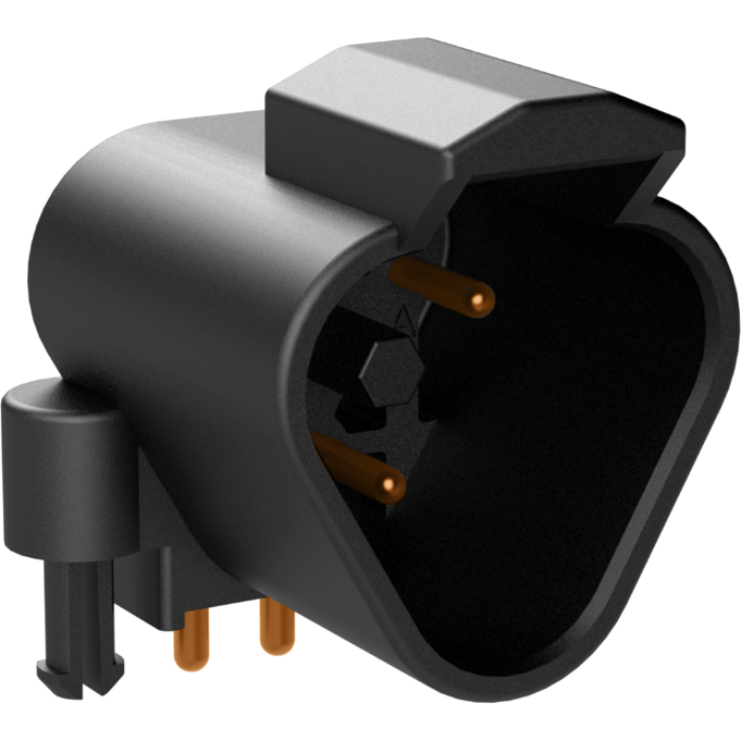 Amphenol-ATF13-3P-BM01 连接器插头及 PCB 插座 Conn Wire to Board RCP 3 POS 4.3mm Solder RA Thru-Hole Box