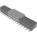 Conn Micro Socket Strip SKT 32 POS 1mm Solder ST SMD Tube