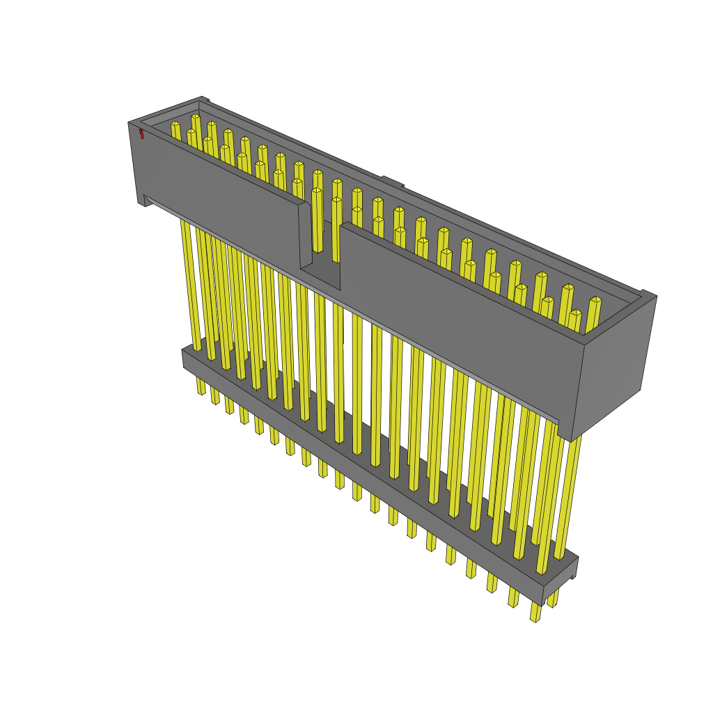 Samtec-ZSS-120-08-L-D-1178 Piastre connettori e prese PCB Conn Elevated Shrouded Header HDR 40 POS 2.54mm Solder ST Top Entry Thru-Hole Bulk