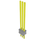 Conn Unshrouded Header HDR 3 POS 1.27mm Solder ST Top Entry Thru-Hole Bulk