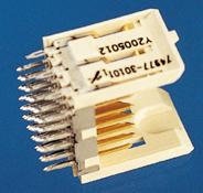 Amphenol Communications Solutions-84817-101011LF 背板连接器 Metral® High Speed 1000 Series, Backplane Connectors, Header, Vertical Signal, 5 Row, Press-Fit, 30 Position, Select Load, Standard