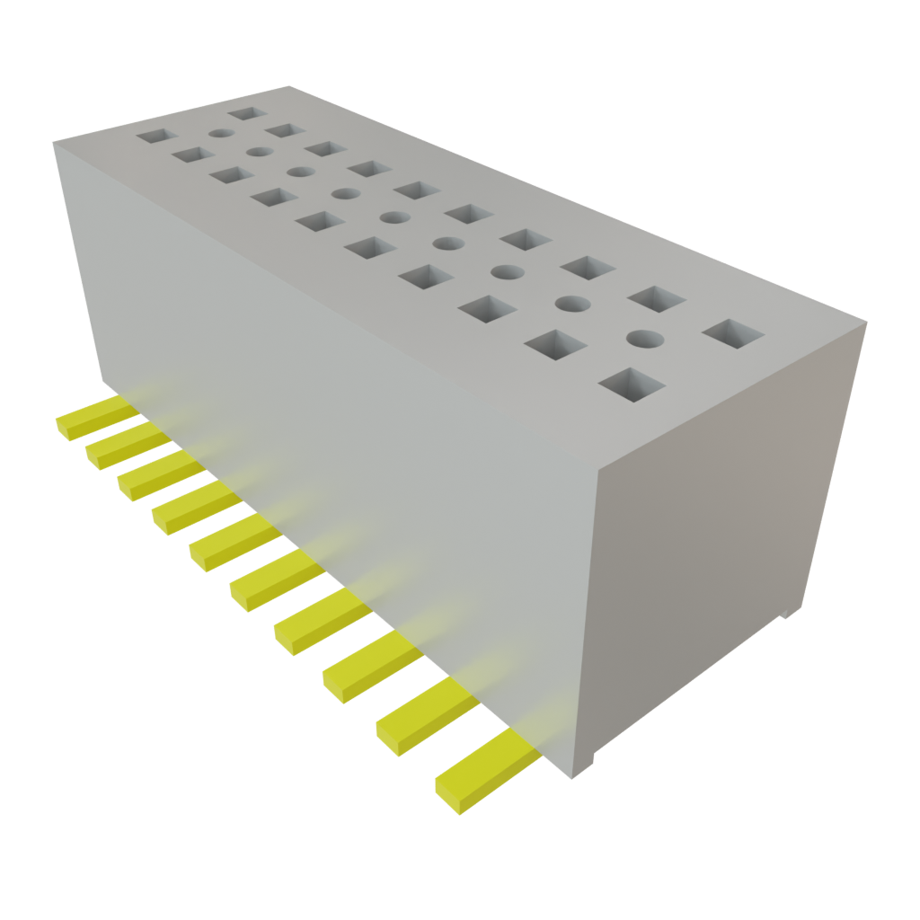 Samtec-CLE-110-01-G-DV-A Embases de raccordement et réceptacles PCB Conn Socket Strip SKT 20 POS 0.8mm Solder ST Top Entry SMD Tube