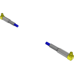 Cable Assembly Coaxial 0.1m 30AWG MMCX to MMCX PL-PL Bag