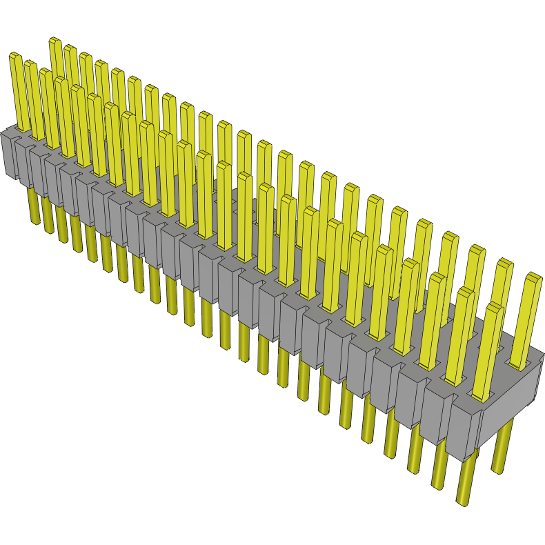 Samtec-MTMS-124-51-S-D-170 Cabezales del conector y receptáculos PCB Conn Unshrouded Header HDR 48 POS 1.27mm Solder ST Top Entry Thru-Hole Tube