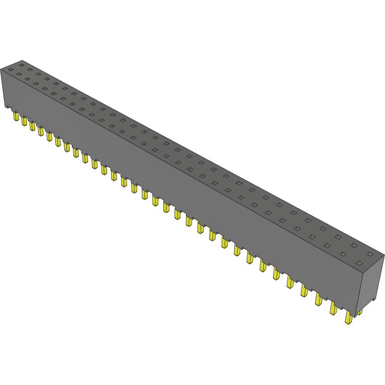 Samtec-SQT-131-01-L-D Cabezales del conector y receptáculos PCB Conn Socket Strip SKT 62 POS 2mm Solder ST Top Entry Thru-Hole Tube