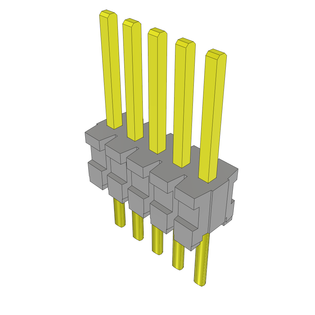 Samtec-TMS-105-51-G-S Steckverbinderleisten und Leiterplattenbuchsen Conn Unshrouded Header HDR 5 POS 1.27mm Solder ST Top Entry Thru-Hole Bulk
