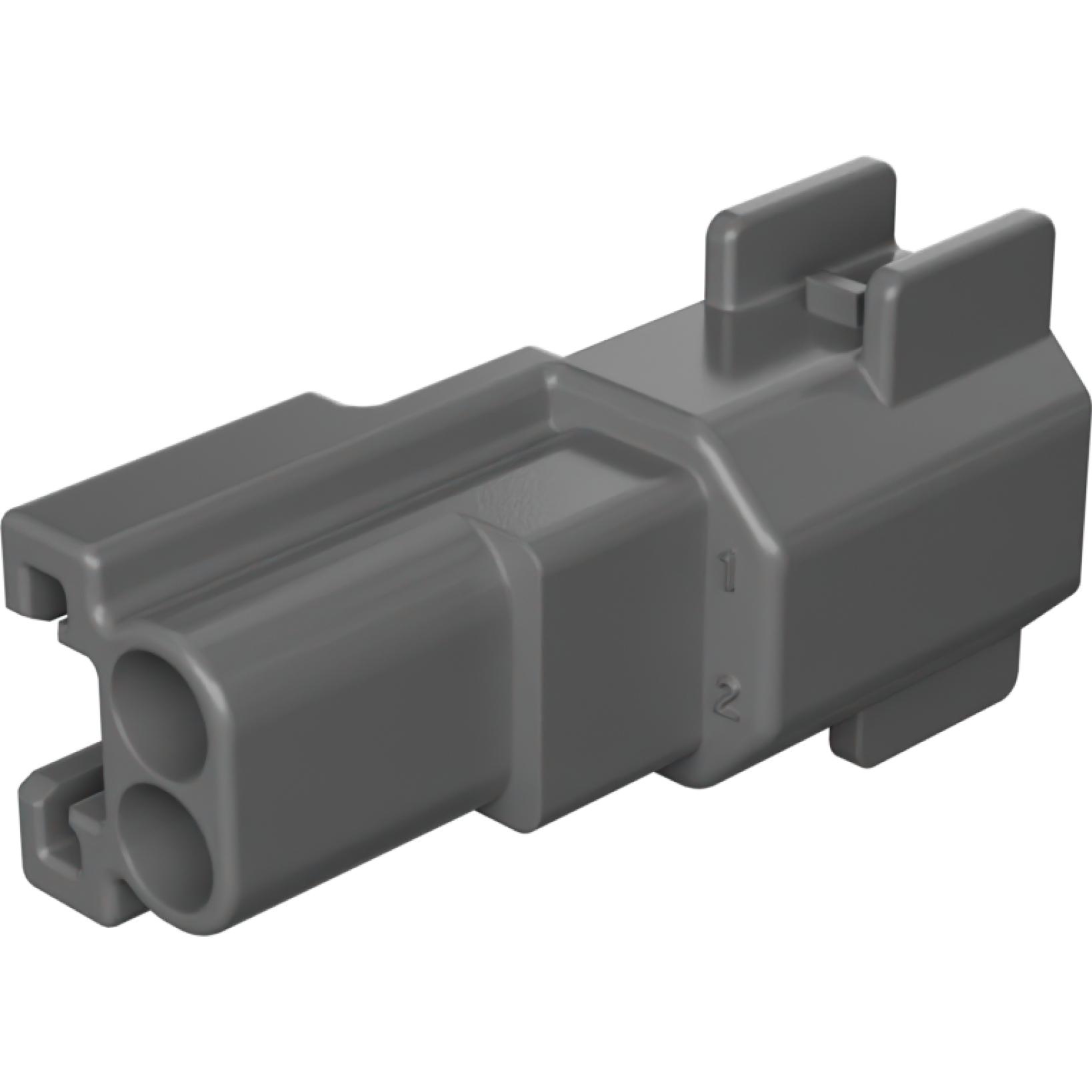 Molex-0346750004 Connector Discrete Wire Housing Conn Housing M 2Power POS 5mm Crimp ST Cable Mount Gray MX 150™ Bag