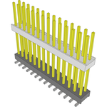 Conn Board Stacker HDR 28 POS 2.54mm Solder ST Top Entry SMD Tube