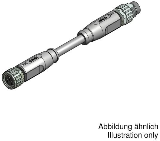 CONEC Elektronische Bauelemente GmbH-42-10143 Cable Accessories Connecting Cable, Brass, Nickel, Gold Plated