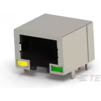 TE Connectivity-1734324-3 Raccordement téléphone et télécom Conn RJ-45 F 8 POS 1.02mm Solder RA Thru-Hole 12 Terminal 1 Port Cat 3 Package