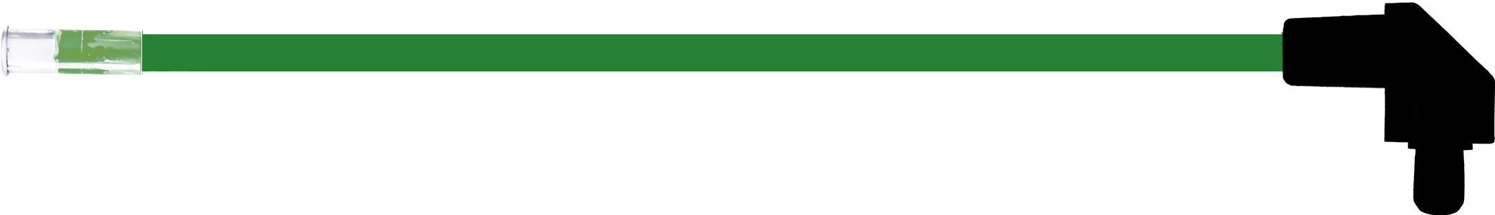 Bivar-SZR4-6.00-F5PRD-5 LED-Lichtleiter LED Light Pipe Round Green Flexible