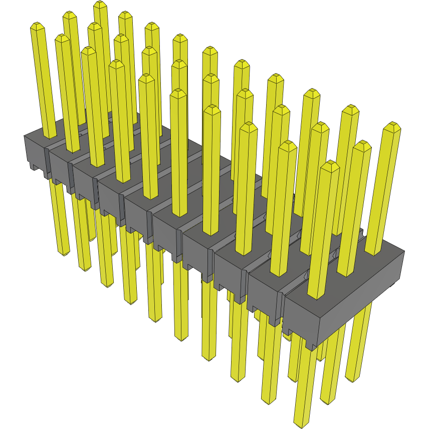 Samtec-TSW-110-16-G-T Piastre connettori e prese PCB Conn Unshrouded Header HDR 30 POS 2.54mm Solder ST Top Entry Thru-Hole Bulk