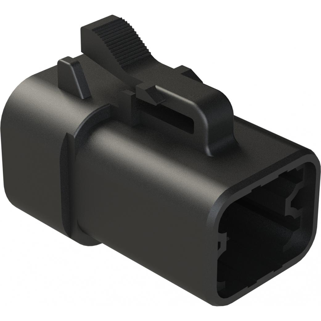 Amphenol-ATP06-4S-BLK Gaine de câblage de raccordement discret Conn Housing PL 4 POS Crimp ST Cable Mount Black