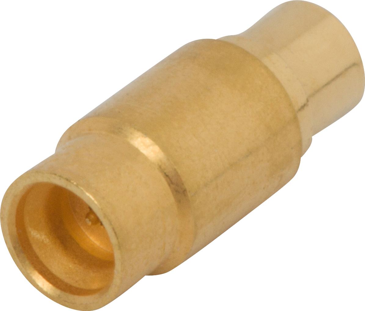 Amphenol SV Microwave-3811-40001 Connector RF Conn SMPS 0Hz to 65GHz 50Ohm Solder ST Cable Mount M Gold Over Nickel Tray