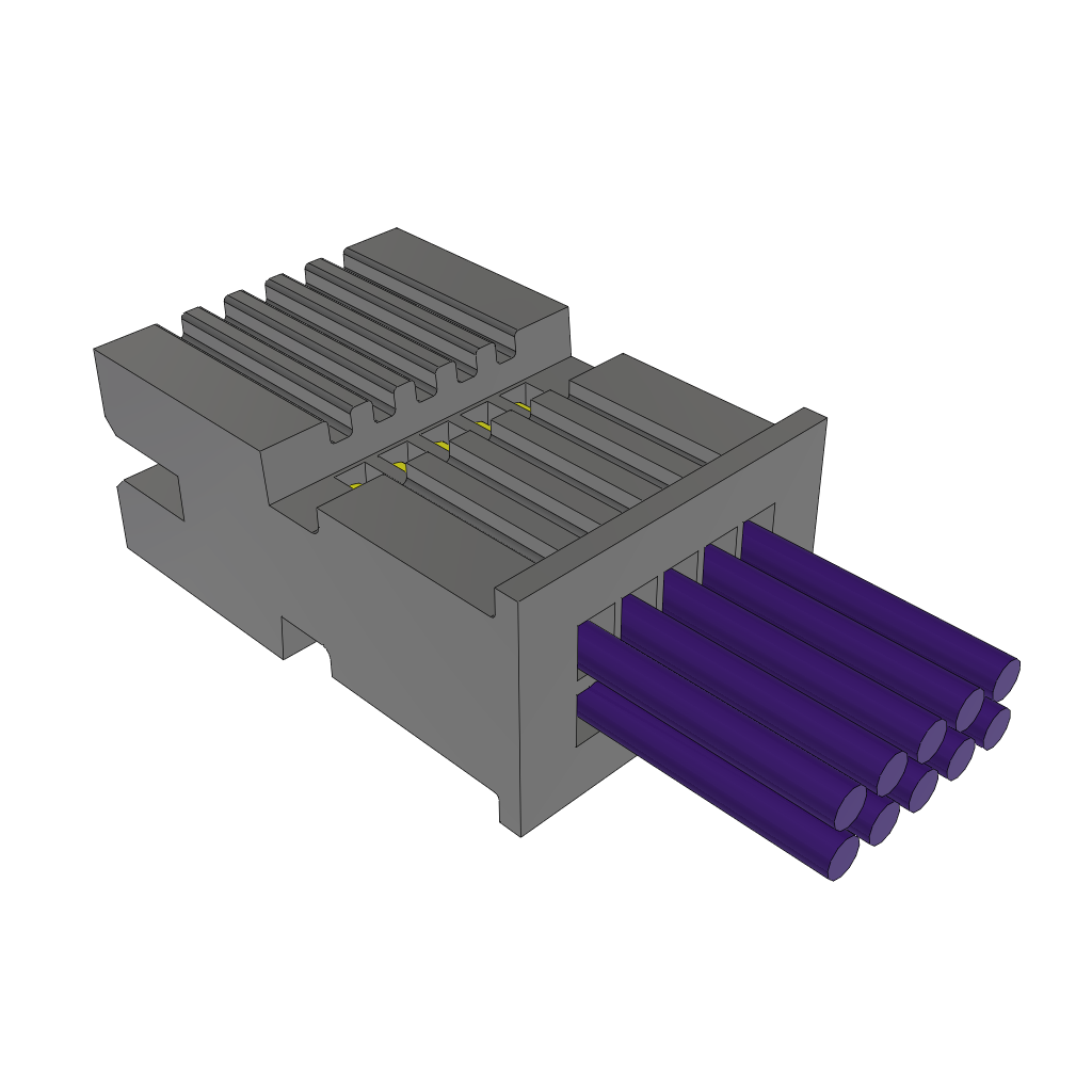 Samtec-TFSD-05-28-G-05.00-S Montajes de cables, otros Cable Assembly Discrete Wire 0.127m 28AWG Terminal Strip 10 POS M Crimp TIGER EYE™ Layer