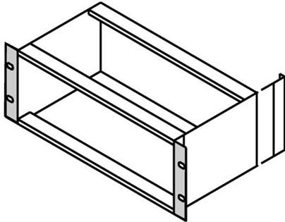 Schroff GmbH-24560197 null 19 in Bracket Type F, without Handle Holes for Stainless Steel Gasket