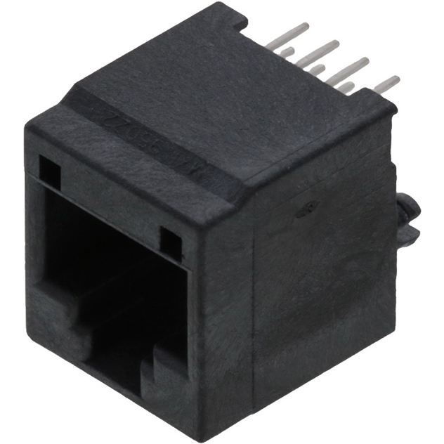 Molex-0955222881 Connettore telefono e telecomunicazione Conn RJ-11 F 8 POS 2.54mm Solder ST Thru-Hole 8 Terminal 1 Port Cat 3 Tray