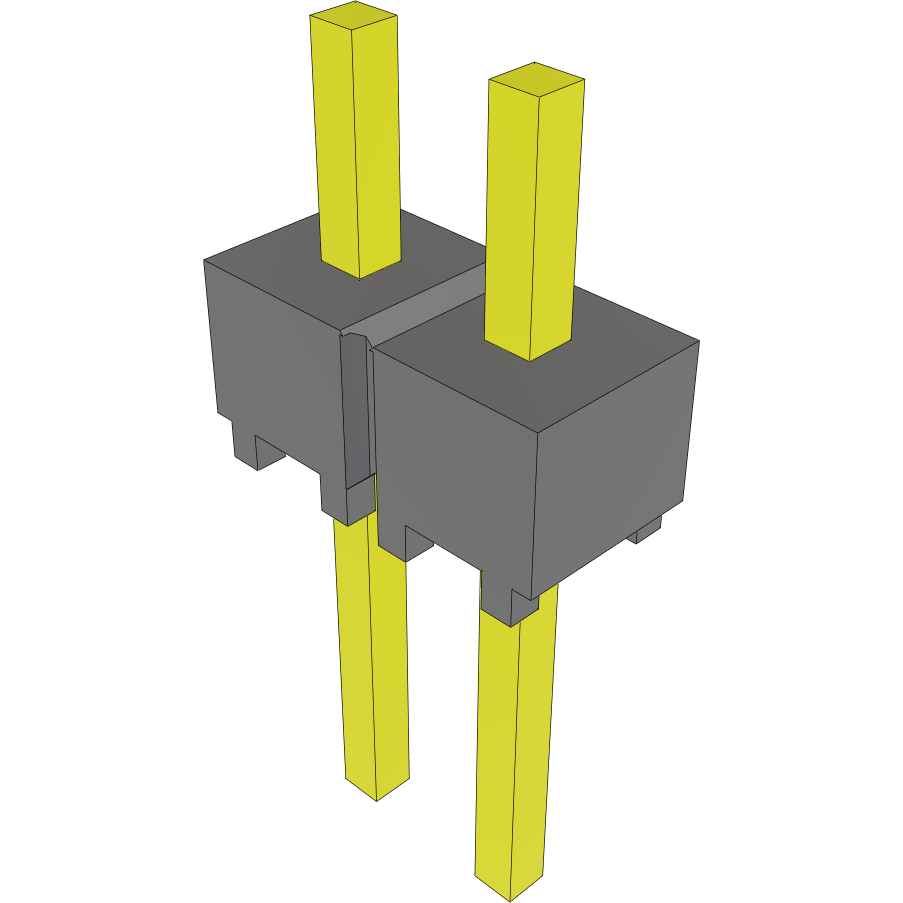 Samtec-HMTSW-102-07-T-S-110 Steckverbinderleisten und Leiterplattenbuchsen Conn Unshrouded Header HDR 2 POS 2.54mm Solder ST Top Entry Thru-Hole Bulk