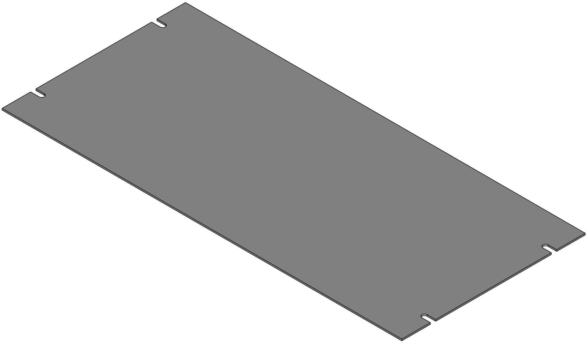 Hammond Manufacturing-PBPS19008BK2 null Steel Rack Panel, Black