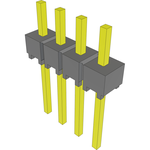 Conn Unshrouded Header HDR 4 POS 2.54mm Solder ST Top Entry Thru-Hole Bulk