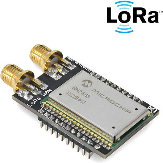 Libelium-LW-SMA4-433 射频/无线开发板和套件 RN2483 RF Transceiver Socket Board