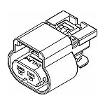 Conn Housing RCP 2 POS Crimp ST Cable Mount Black