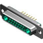 Conn D-Sub F 2Power/15Signal POS 2.84mm Solder ST Thru-Hole 17 Terminal 1 Port Carton