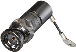 Cinch Connectivity Solutions-UTNA1-14-75 Steckverbinderzubehör Terminator, BNC Jack, 75 Ohm, 6in Jacketed Stainless Steel Rope, 75 Ohm Resistance