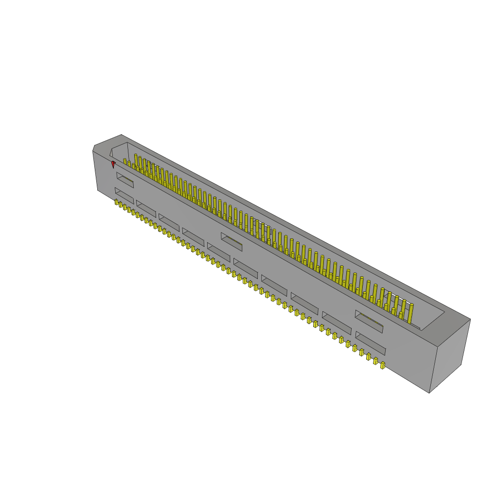 Samtec-TEM-150-02-03.0-H-D-WT Steckverbinderleisten und Leiterplattenbuchsen Conn Shrouded Header (4 Sides) HDR 100 POS 0.8mm Solder ST Top Entry SMD Tray