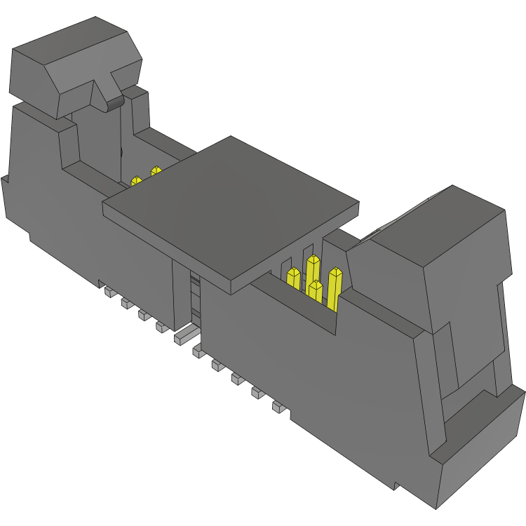 Samtec-FTSH-110-01-L-DV-EJ-P Embases de raccordement et réceptacles PCB Conn Ejector Header HDR 20 POS 1.27mm Solder ST Top Entry SMD TIGER CLAW™ Tube