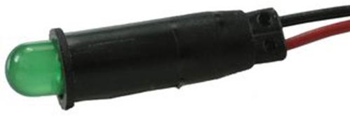 Visual Communications-L59UD-G12-W Panel Mount Indicators LED Panel Mount Indicator Uni-Color Green 20mcd 2-Pin