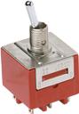 C&K-9201SH3ZQE Switch Toggle Switch Toggle ON ON DPDT Round Lever Solder Lug 6A 250VAC 30VDC Panel Mount with Threads Bulk