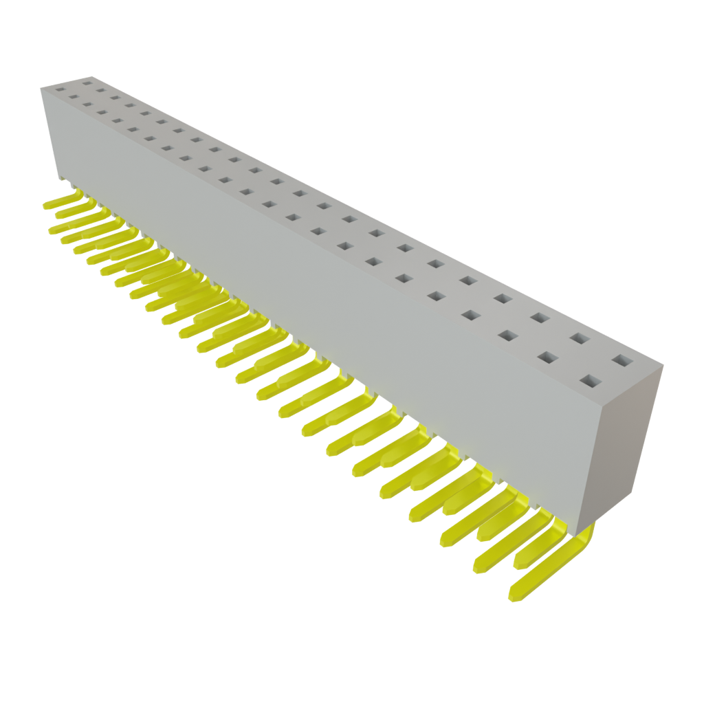 Samtec-SSW-123-02-G-D-RA Steckverbinderleisten und Leiterplattenbuchsen Conn Socket Strip SKT 46 POS 2.54mm Solder RA Side Entry Thru-Hole Layer