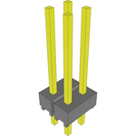 Conn Unshrouded Header HDR 4 POS 2.54mm Solder ST Top Entry Thru-Hole Bulk