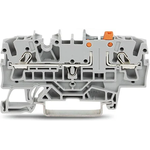 Conn Terminal Block 2 POS Spring Clamp T DIN Rail 15A Box