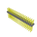 Conn Unshrouded Header HDR 38 POS 2.54mm Solder ST Top Entry Thru-Hole Bulk