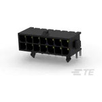 Conn Shrouded Header (4 Sides) HDR 14 POS 3mm Solder RA Thru-Hole Tray