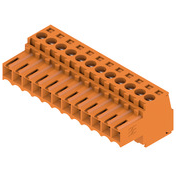 Weidmuller-1597460000 Bloques terminales del conector Conn Plug-in Terminal Block F 12 POS 3.5mm Screw RA Cable Mount 10A Box