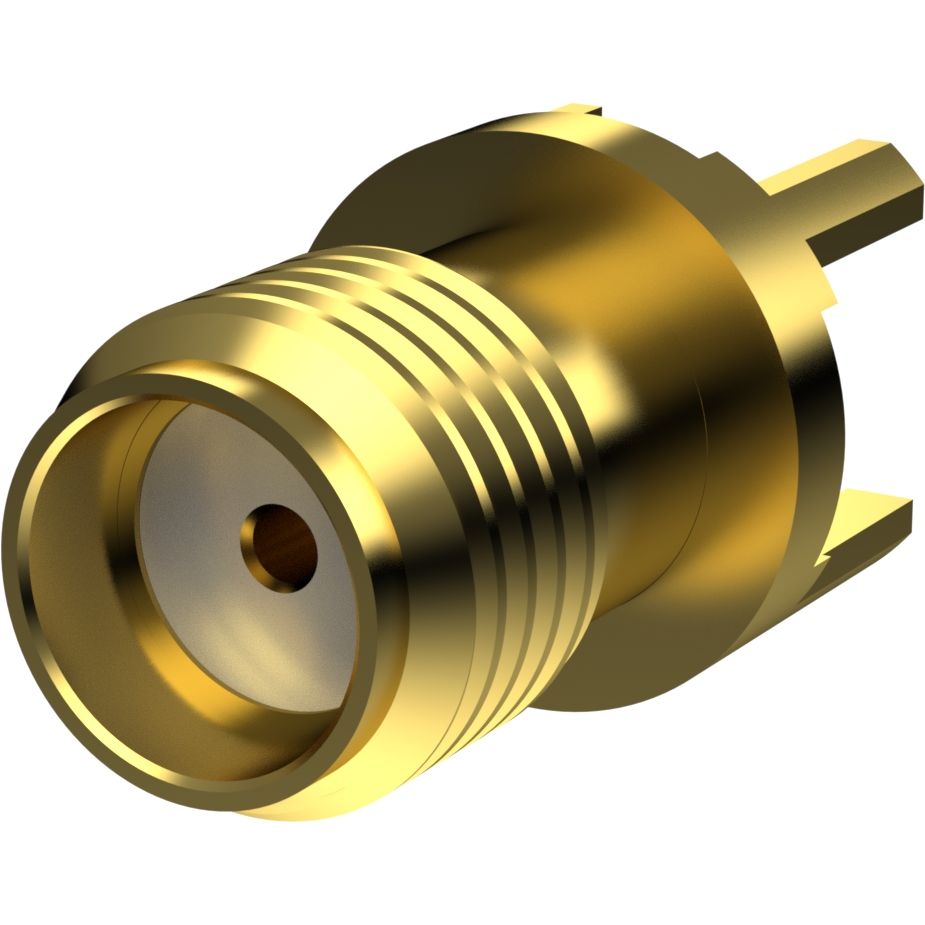 taoglas-PCB.CSMAFSTJ.A RF-Steckverbinder Conn SMA 0Hz to 18GHz 50Ohm Solder ST Thru-Hole F Gold