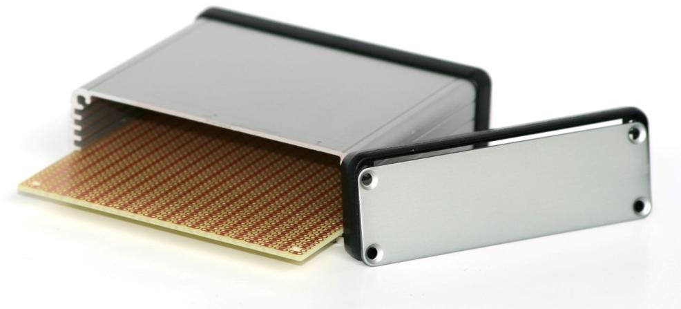 BusBoard Prototype Systems-KBOX2-AL-SV-PR2H null FR4 Proto-board PCB Board with 2 Hole Strip