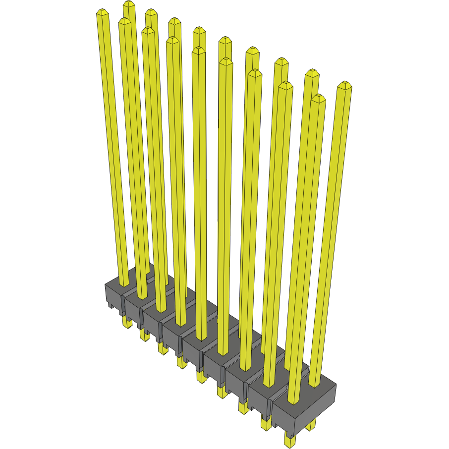 Samtec-TSW-109-20-L-D Piastre connettori e prese PCB Conn Unshrouded Header HDR 18 POS 2.54mm Solder ST Top Entry Thru-Hole Bulk