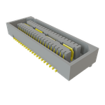 Conn High Speed Socket Strip SKT 40 POS 0.8mm Solder ST Top Entry SMD Tray