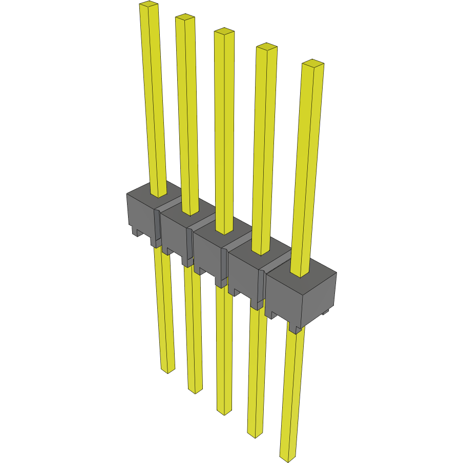 Samtec-HMTSW-105-11-T-S-415 Steckverbinderleisten und Leiterplattenbuchsen Conn Unshrouded Header HDR 5 POS 2.54mm Solder ST Top Entry Thru-Hole Bulk
