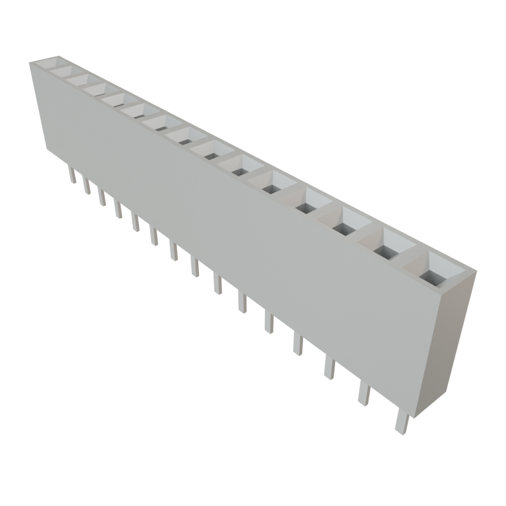 Samtec-BCS-115-L-S-TE Embases de raccordement et réceptacles PCB Conn Socket Strip SKT 15 POS 2.54mm Solder ST Top Entry Thru-Hole TIGER CLAW™ Tube