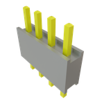 Conn Board Stacker HDR 4 POS 2.54mm Solder ST Top Entry Thru-Hole Bulk